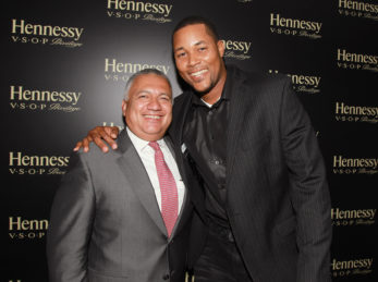Senior Director Multicultural Marketing at Moet Hennessy Manny Gonzalez and New York Mets pitcher Jeurys Familia are seen at Hennessy V.S.O.P Privilege Celebrates Hennessy All-Star Jeurys Familia at Stage 48 on Monday, June 20, 2016, in New York. (Photo by Donald Traill/Invision for Hennessy V.S.O.P Privilege/AP Images)