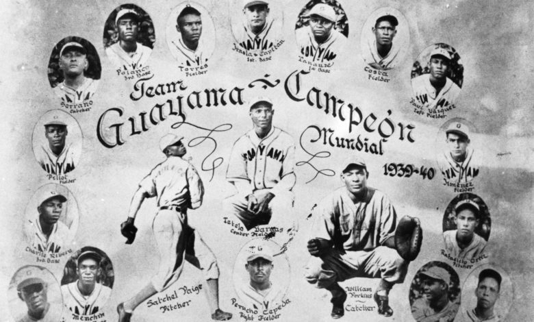 The championship Guayama team of 1939-40 that included Perucho Cepeda (Orlando’s father) and pitcher Satchel Paige.
